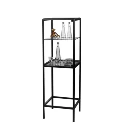 Glasvitrine Profil med låsbar låge