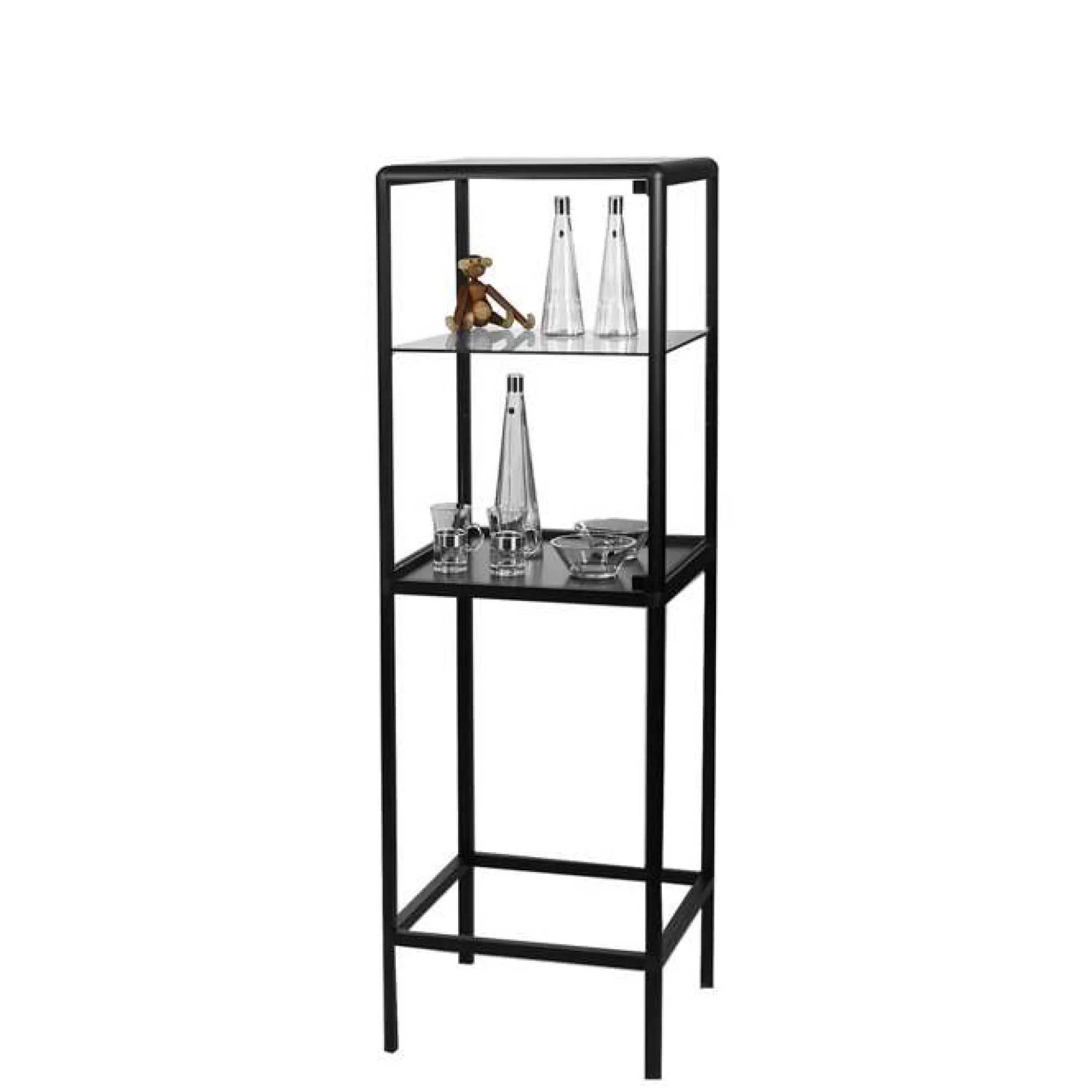 Glasvitrine Profil med låsbar låge