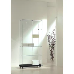 Glasvitrine Trento 2, m/glastop, hvid