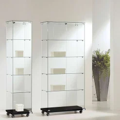 Glasvitrine Trento 2, m/glastop, hvid