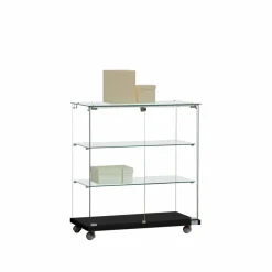 Glasvitrine Trento 6. m/2hylder & glastop