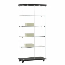 Glasvitrine Trento 2L. m/2 LED spot, hvid