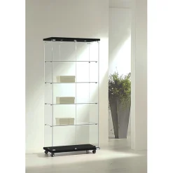 Glasvitrine Trento 2L. m/2 LED spot, hvid