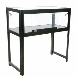 Glasvitrine/disk Allum m. skydelåge