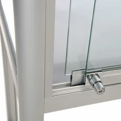 Glasvitrine/disk Allum m. skydelåge