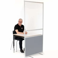 Gulvafskærmning Ultimate transparent/grå inkl. luge