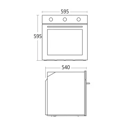 Indbygningsovn Scandomestic XO 6300
