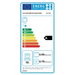 Indbygningsovn Scandomestic XO 6300