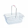 Indkøbskurv i tråd 16 l. Krom