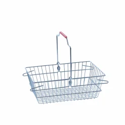 Indkøbskurv i tråd 7 L. Krom