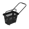 Indkøbskurv på hjul 32 liter, sort