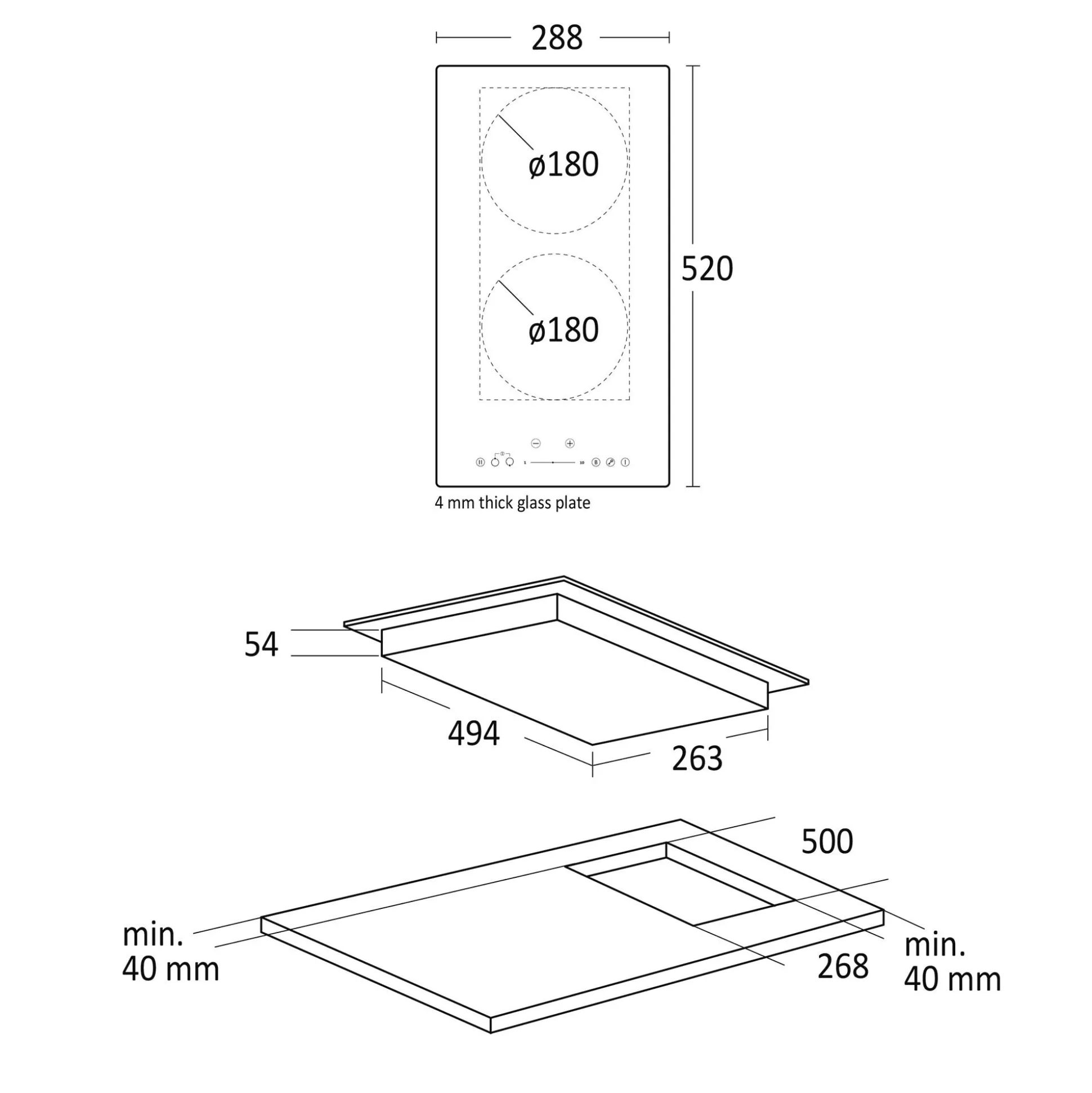 InduktionskogepladeScandomestic HOI30P1FLEX