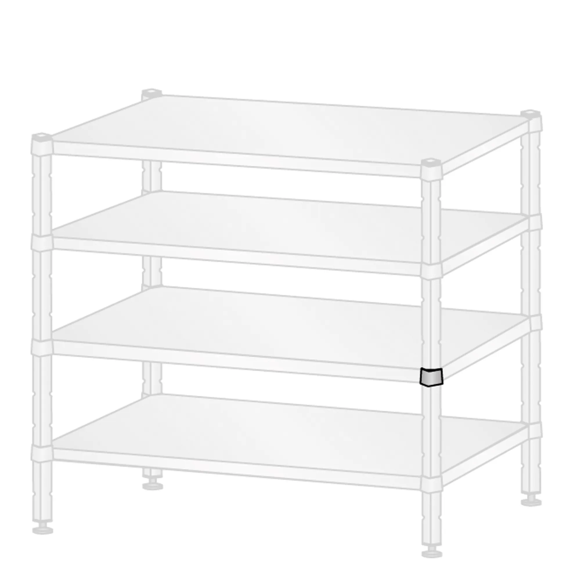 Inox Standard hyldekrog multi