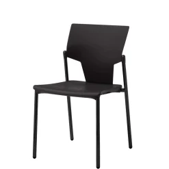 Kantine/mødestol Aktiva, sort stel