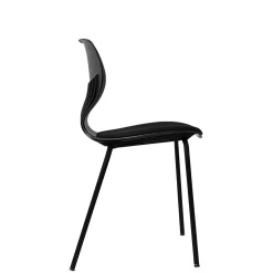 Kantinestol Oporto Mata m. polster/sort stel