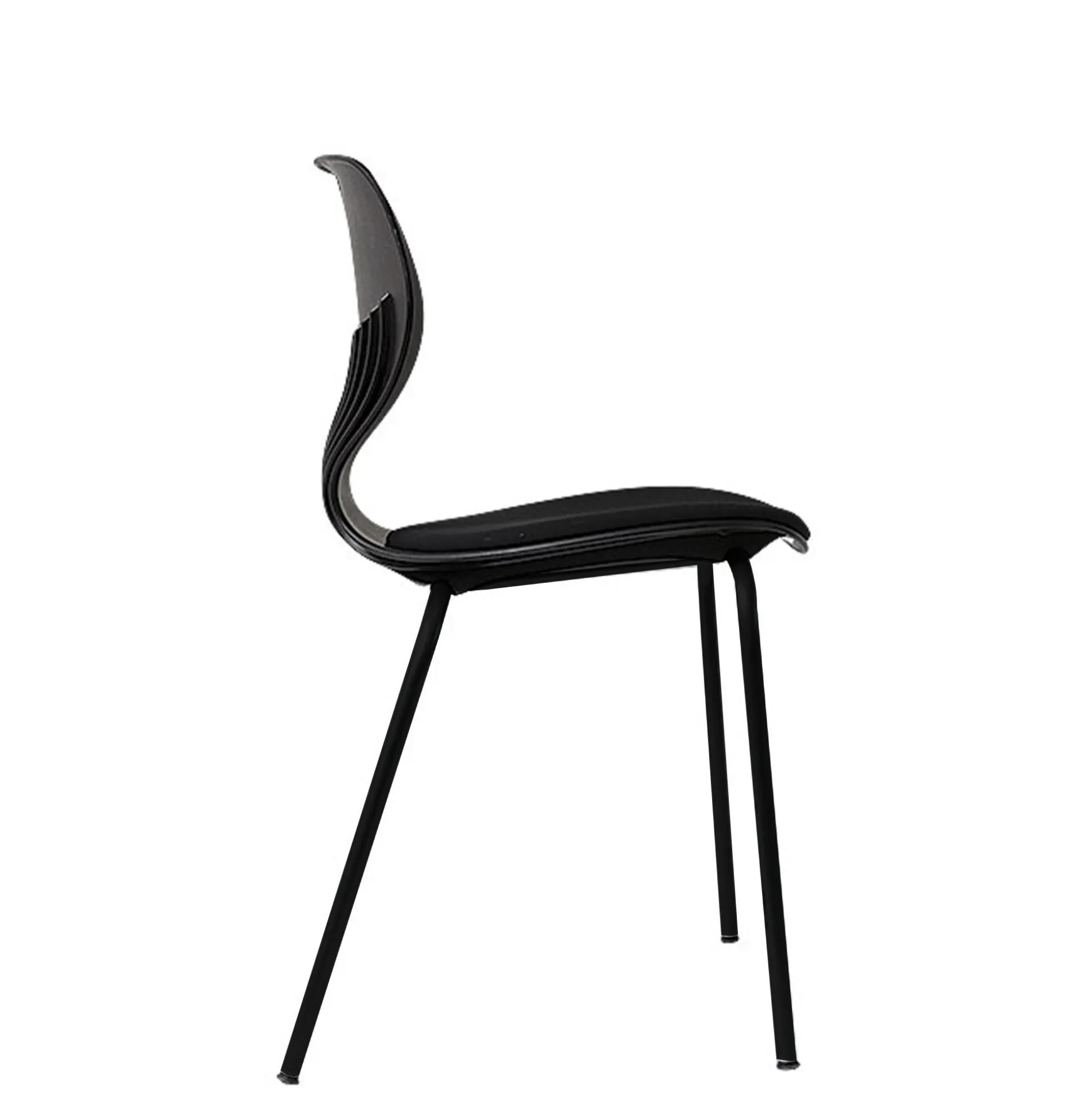 Kantinestol Oporto Mata m. polster/sort stel