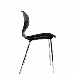 Kantinestol Oporto Mata, m. polster/blankt stel