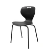 Kantinestol Oporto Mata, sort stel