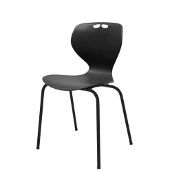Kantinestol Oporto Mata, sort stel