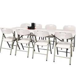 Klapbord + 8 klapstole American