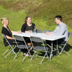 Klapbord med 6 Samson stole