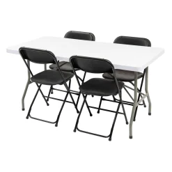 Klapbord med 4 Samson stole