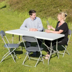 Klapbord med 4 Samson stole