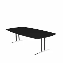 Konferencebord Executive, sort/krom