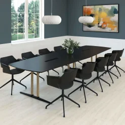 Konferencebord Executive, sort/sort