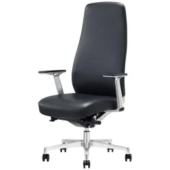 Kontorstol ELC Arco læder sort