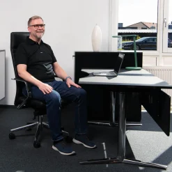 Kontorstol ELC Excellence læder sort