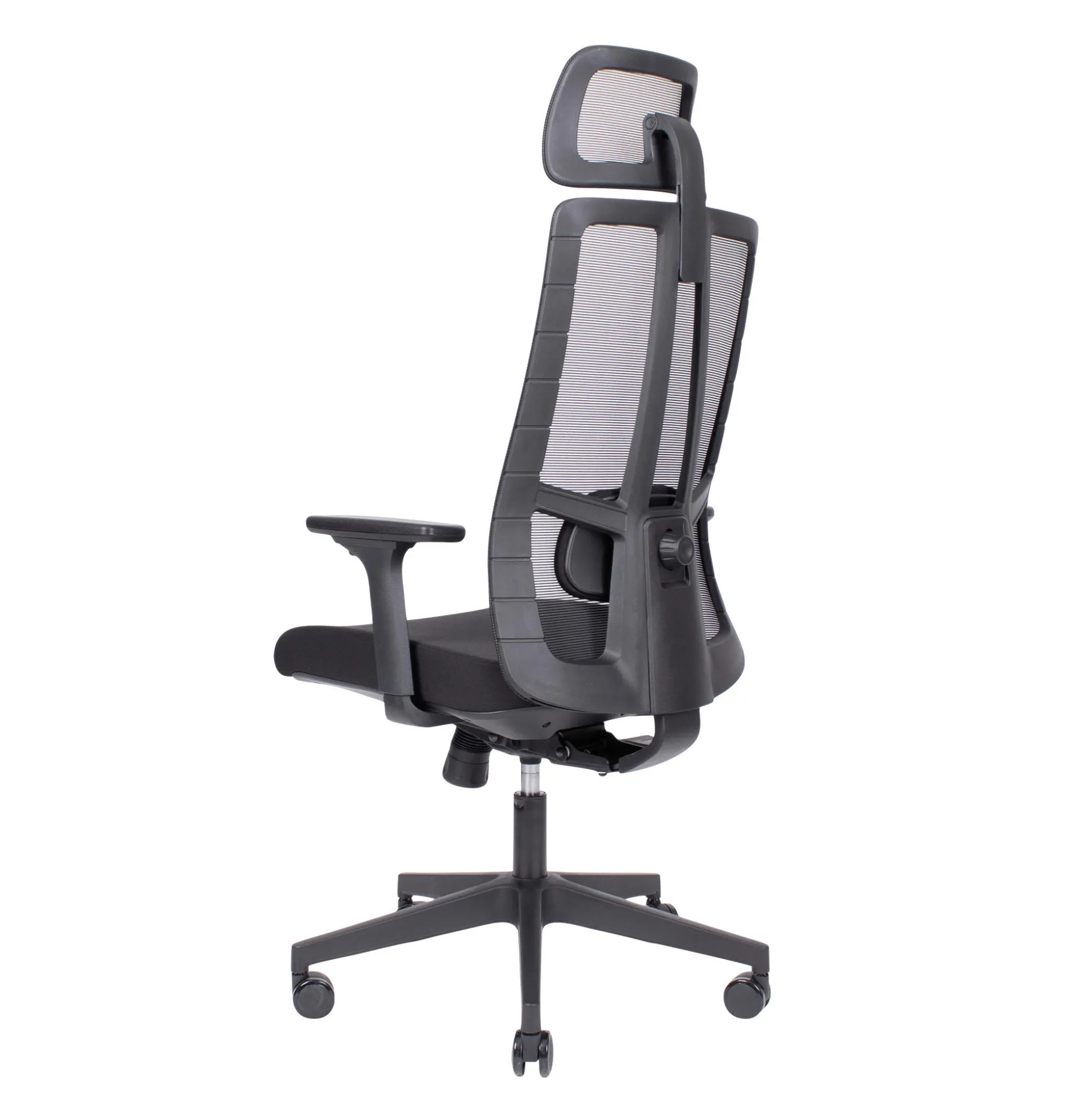 Kontorstol ErgoTek med nakkestøtte sort