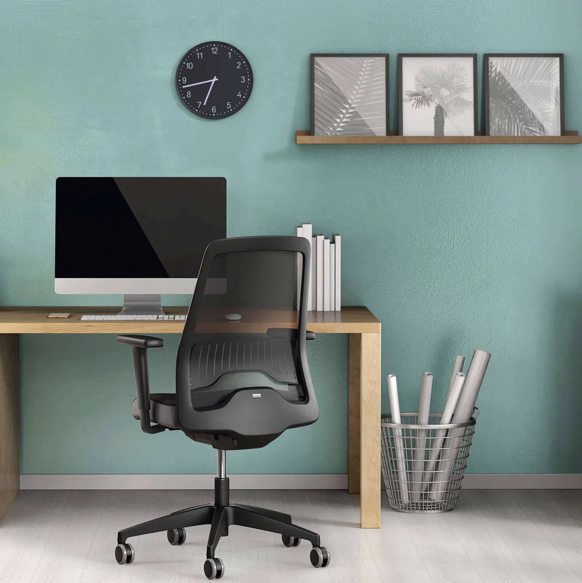 Kontorstol Every EV256, sort Manhattan