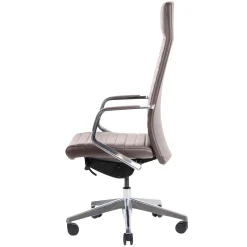 Kontorstol Excellence læder grå/taupe