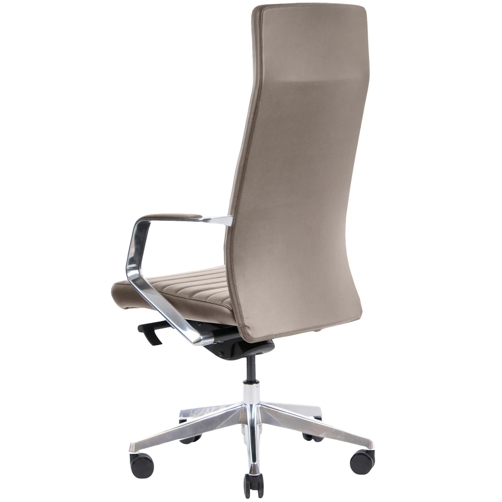 Kontorstol Excellence læder grå/taupe