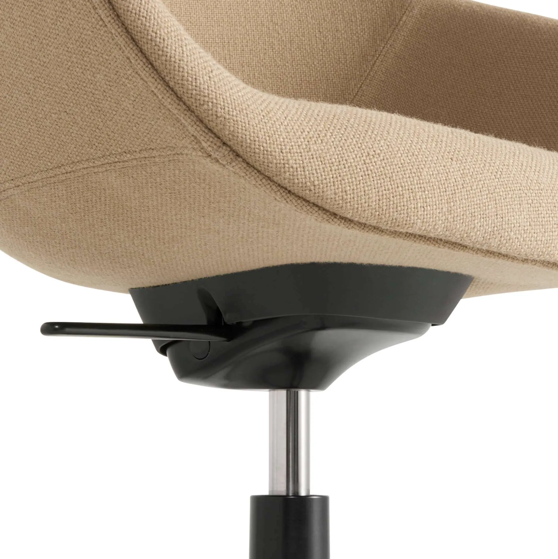 Kontorstol HAY AAC 155, sort/sort læder