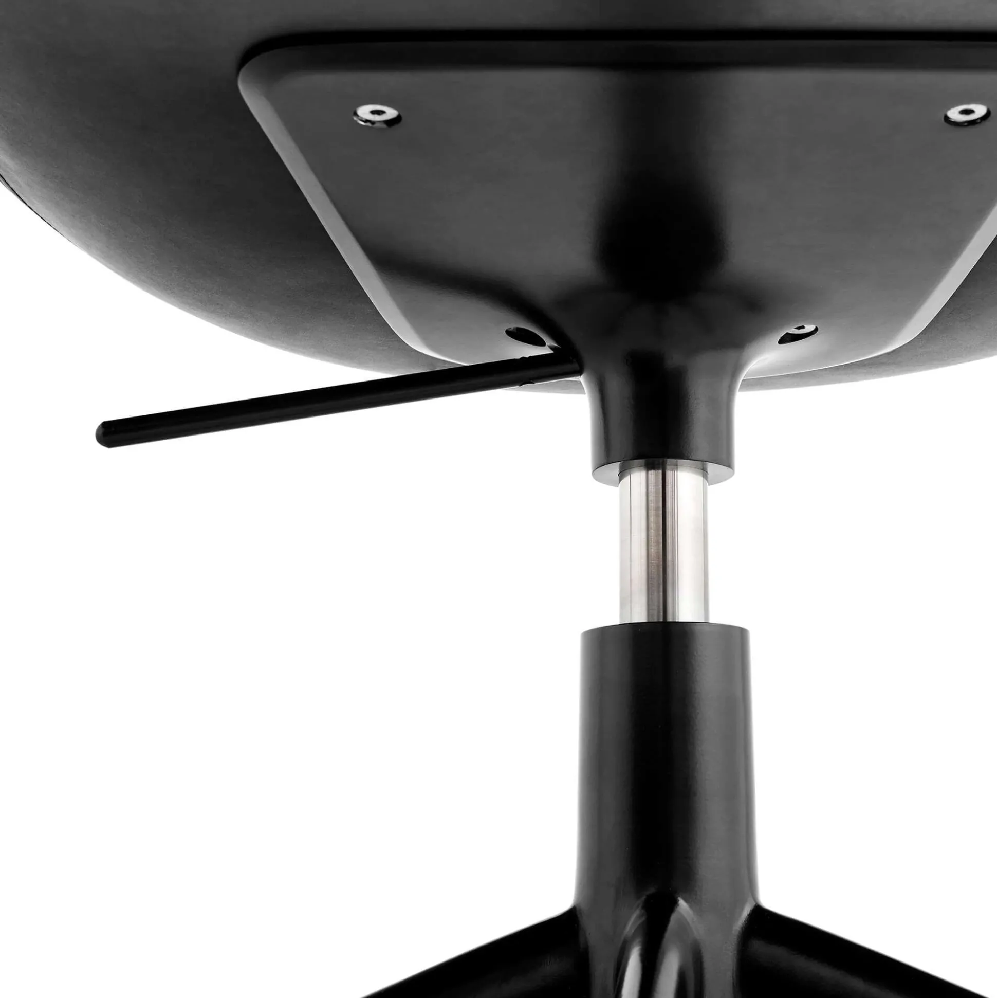 Kontorstol HAY AAC 153, sort/sort læder