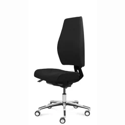 Kontorstol Magna m/ høj ryg og blankt fodkryds