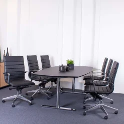 Kontorstol Prestige høj ryg, sort