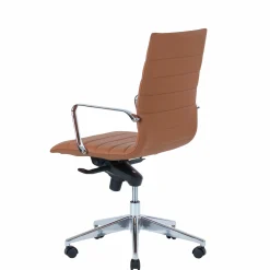 Kontorstol Prestige mellem ryg, cognac brun