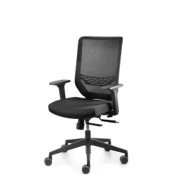 Kontorstol Valo Sync2 netryg, sort