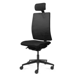 Kontorstol Work høj ryg, sort