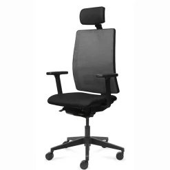 Kontorstol Work høj ryg, sort