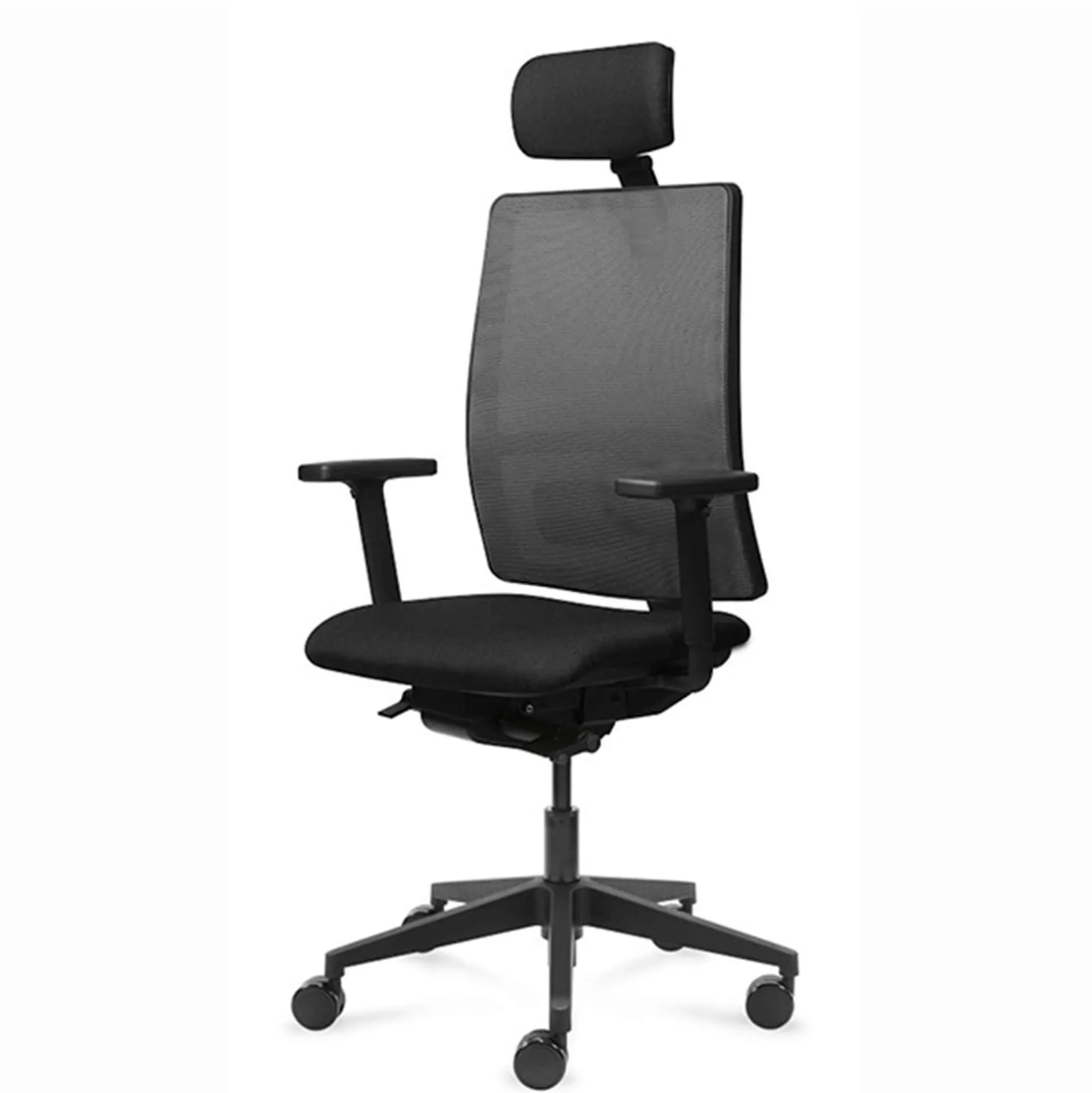 Kontorstol Work høj ryg, sort