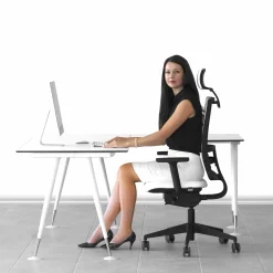 Kontorstol Work med høj ryg og nakkestøtte