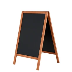 Kridttavle A-skilt 45x68 cm, mørk træ