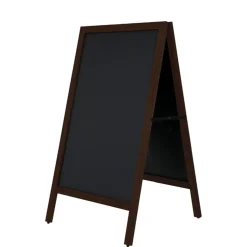 Kridttavle A-skilt 59x78 cm, sort træ