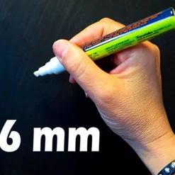 Kridttavle marker 6 mm, hvid