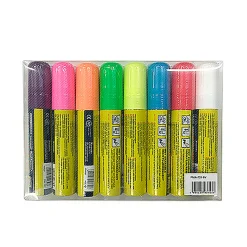 Kridttavle marker sæt 8 farver, 15 mm