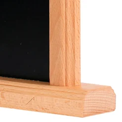 Kridttavle menuholder A5, lys træ